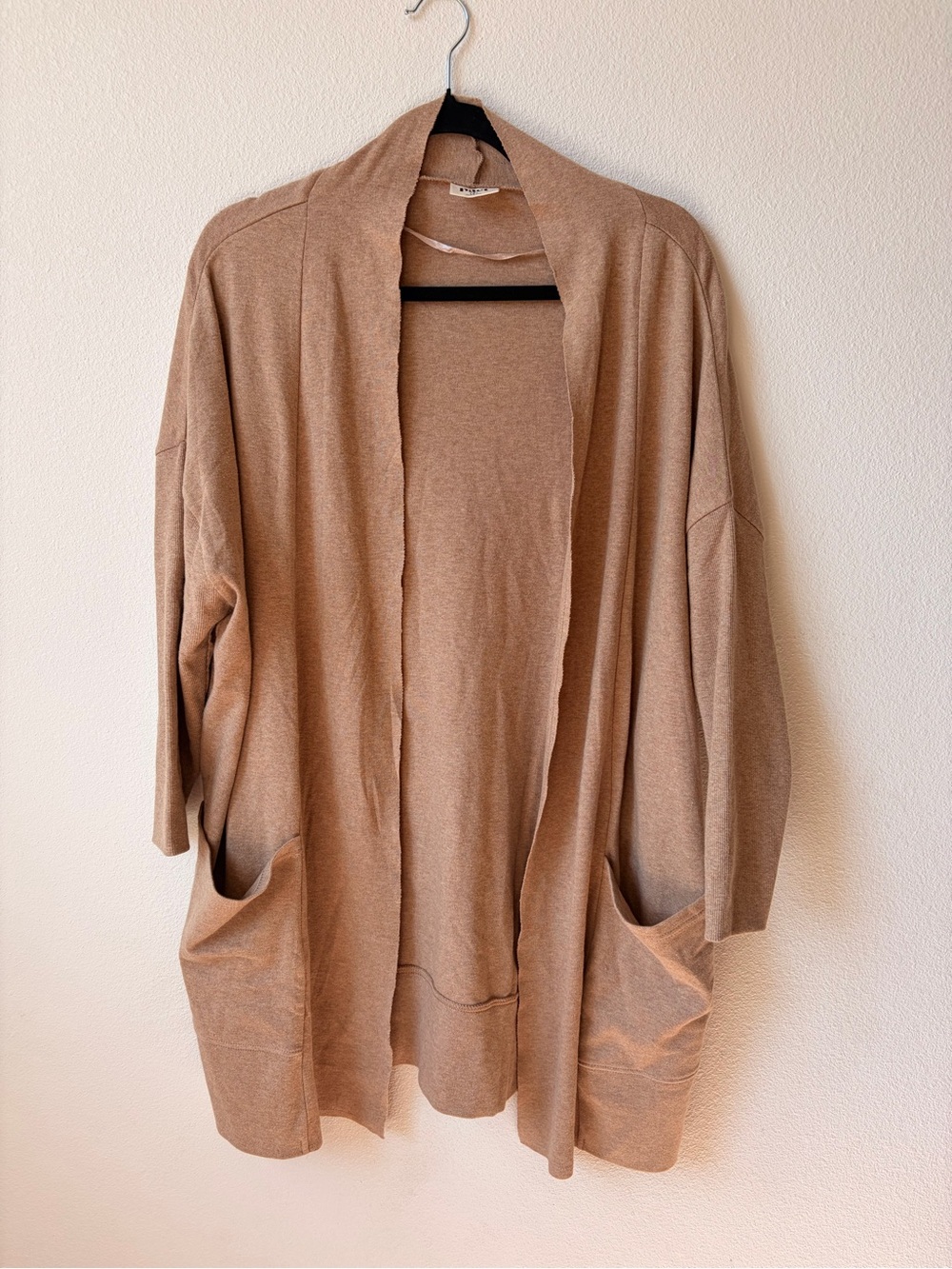 Pact M/L Oversized Open-Front Pocket Airplane Cardigan — 100% Organic Cotton